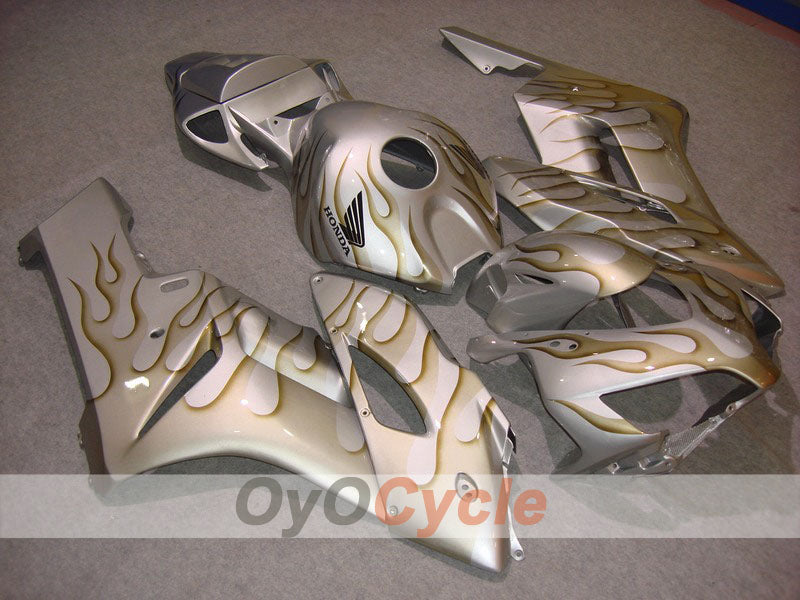 Carenado de inyección para CBR1000RR 04-05 - Amarillo, Plata - Llama #OYO87900487 Imagen principal del producto