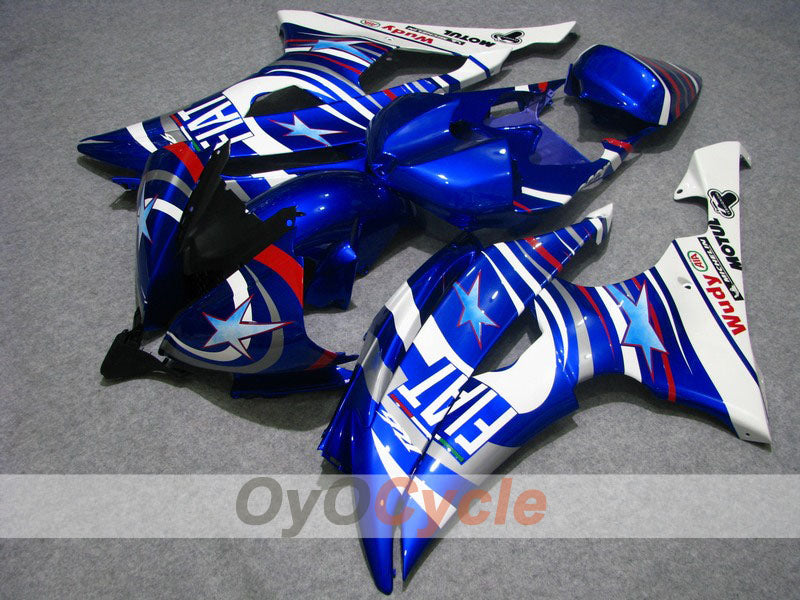 Kit de carenado inyectado para YZF-R6 08-16 - Azul, Blanco - FIAT #OYO87900962 Imagen principal del producto