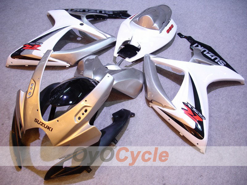 Carenado de inyección para GSX R600 06-07 - Blanco, Plata - Estilo de fábrica #OYO87901569 Imagen principal del producto