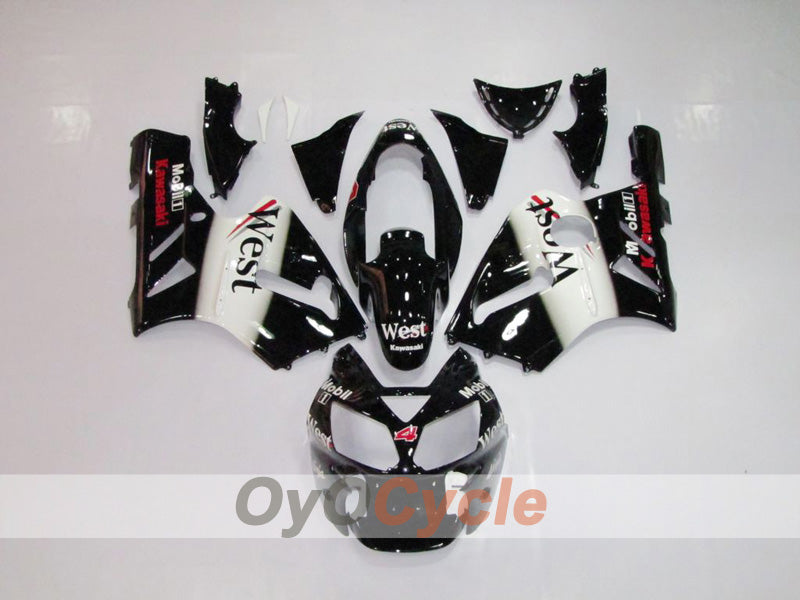 Kit de carenado de inyección para NINJA ZX-12R 02-05 - Blanco, Negro - West #OYO87903116 Imagen principal del producto