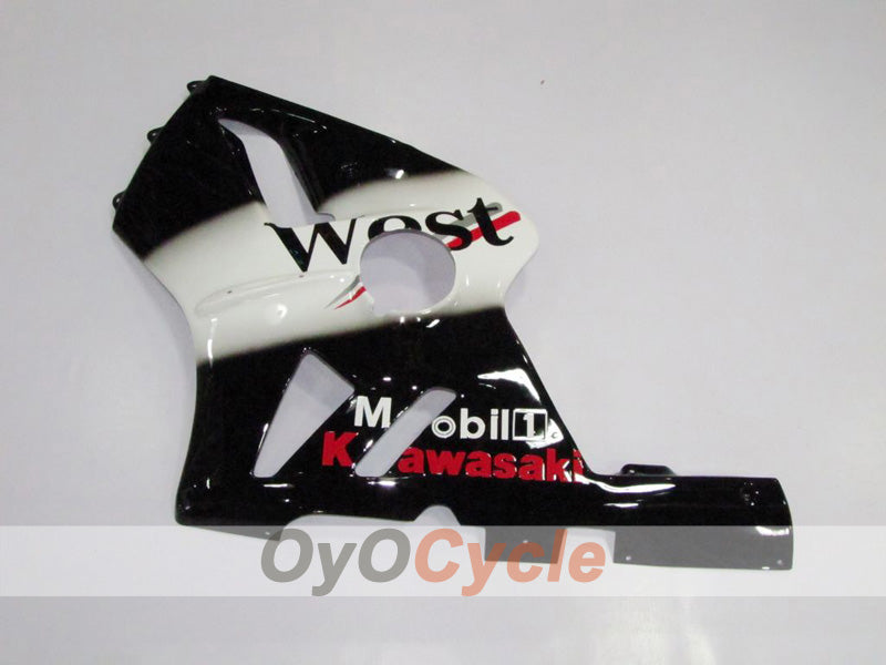 Kit de carenado de inyección para NINJA ZX-12R 02-05 - Blanco, Negro - West #OYO87903116