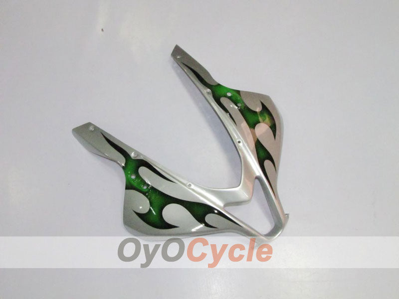 Kit de carenado por inyección para CBR600RR 07-08 - Verde, Plata - Llama #OYO87900357