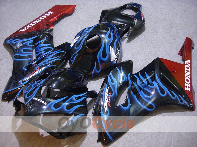 Carenado de inyección para CBR1000RR 04-05 - Azul, Negro - Llama #OYO87900489