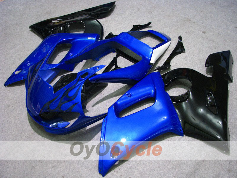 Carenado por inyección para YZF-R6 98-02 - Azul, Negro - Llama #OYO87900992