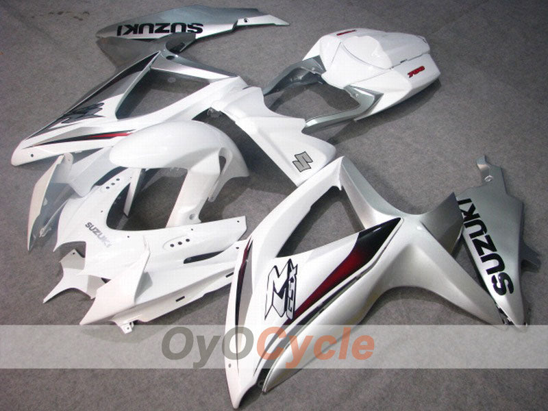 Carenado inyectado para GSX R750 08-10 - Blanco, Plata - Estilo de fábrica #OYO87901424 Imagen principal del producto
