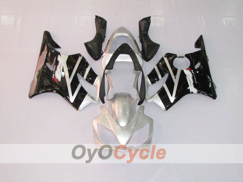 Kit de carenado por inyección para CBR600F4i 01-03 - Negro, Plata - Estilo de fábrica #OYO87900146 Imagen principal del producto