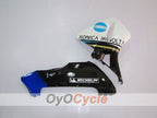 Kit de carenado por inyección para CBR600RR 03-04 - Blanco, Negro - Konica Minolta #OYO87902526