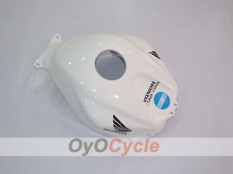 Kit de carenado por inyección para CBR600RR 03-04 - Blanco, Negro - Konica Minolta #OYO87902526