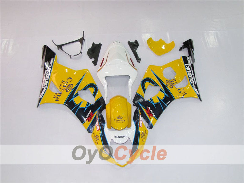 Kit de carenado de inyección para GSX R1000 03-04 - Amarillo, Negro - Corona #OYO87901813 Imagen secundaria del producto