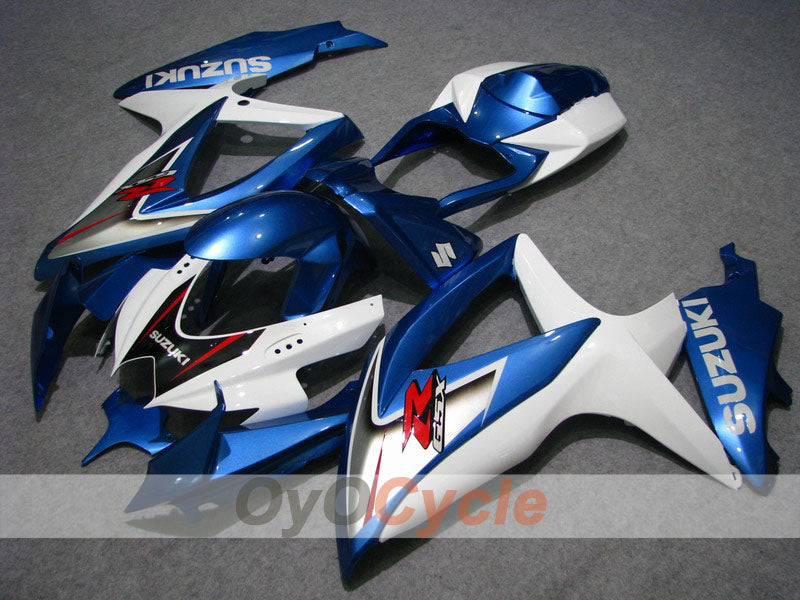 Kit de carenado de inyección para GSX R750 08-10 - Azul, Blanco - Estilo de fábrica #OYO87901425 Imagen principal del producto