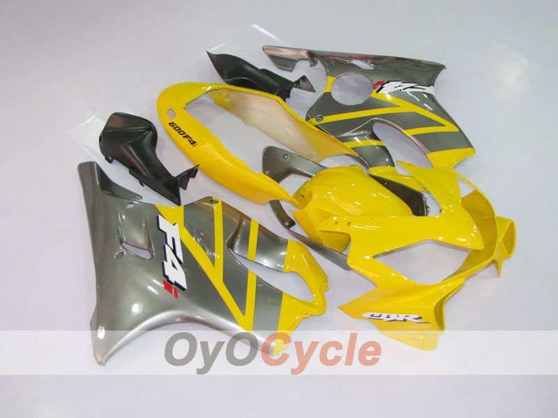 Kit de carenado por inyección para CBR600F4i 04-07 - Amarillo, Plata - Estilo de fábrica #OYO87900198 Imagen secundaria del producto