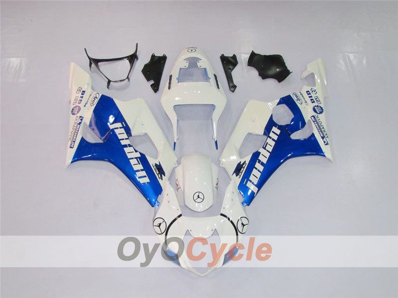 Kit de carenado por inyección para GSX R1000 03-04 - Azul, Blanco - Jordan #OYO87901838 Imagen principal del producto