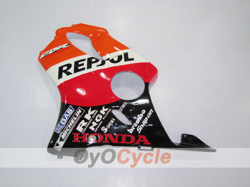 Carenado de inyección para 01-03 CBR600F4i - Naranja, Negro - MICHELIN, Repsol #OYO87900189