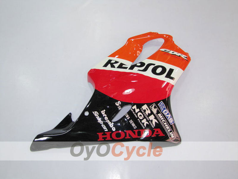 Carenado de inyección para 01-03 CBR600F4i - Naranja, Negro - MICHELIN, Repsol #OYO87900189
