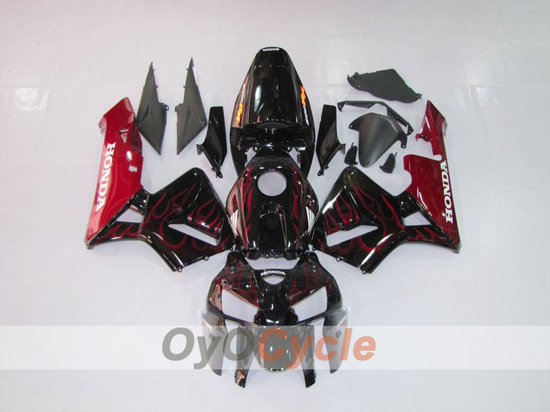 Kit de carenado por inyección para CBR600RR 05-06 - Rojo, Negro - Llama #OYO87900239 Imagen principal del producto