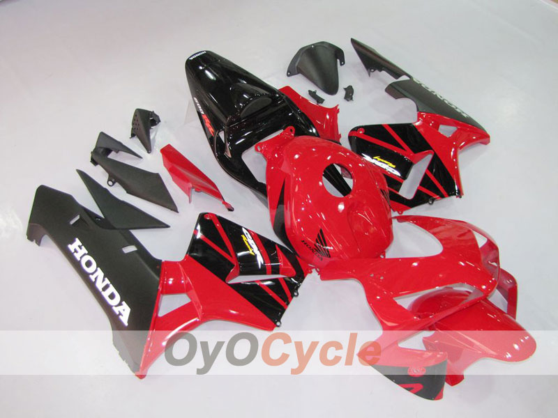 Kit de carenado por inyección para CBR600RR 03-04 - Rojo, Negro - Estilo de fábrica #OYO87902552
