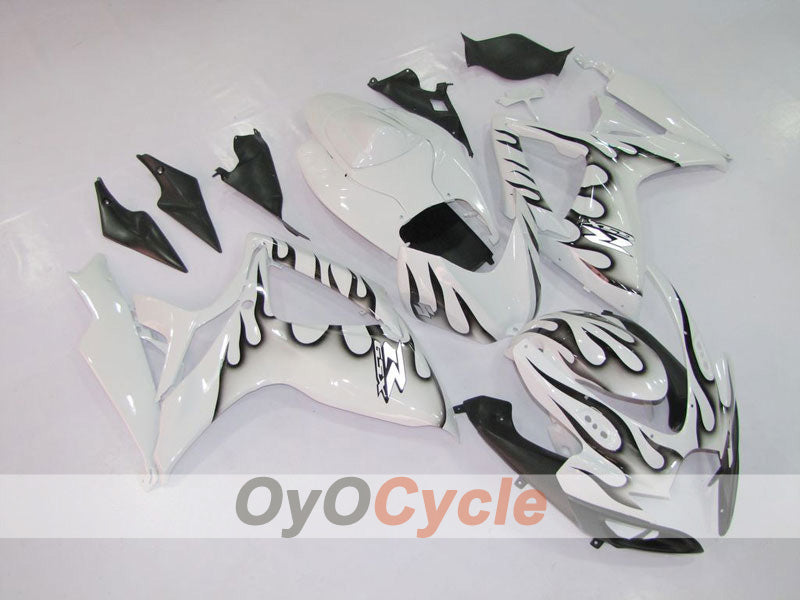 Carenado de inyección para GSX R750 06-07 - Blanco, Negro - Llama #OYO87901288 Imagen principal del producto