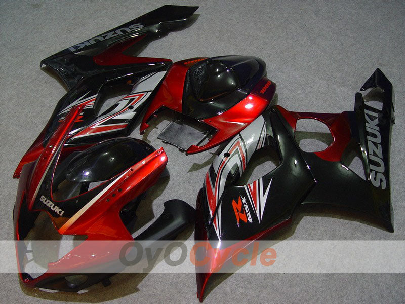 Carenado de inyección para GSX R1000 05-06 - Rojo, Negro - Estilo de fábrica #OYO87902031
