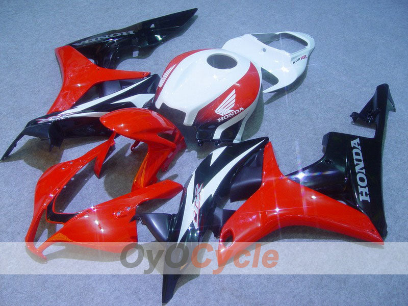 Kit de carenado por inyección para CBR600RR 07-08 - Rojo, Negro - Estilo de fábrica #OYO87900399