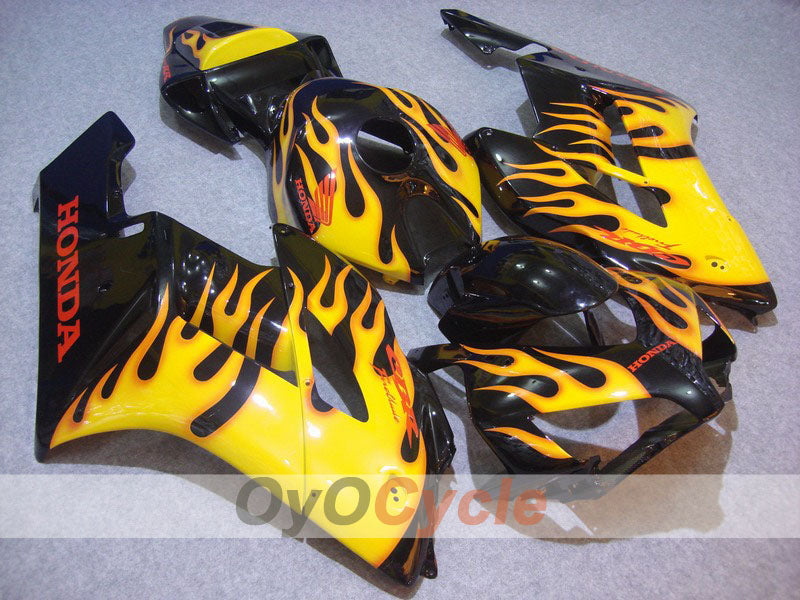 Carenado de inyección para CBR1000RR 04-05 - Amarillo, Negro - Llama #OYO87900492 Imagen principal del producto
