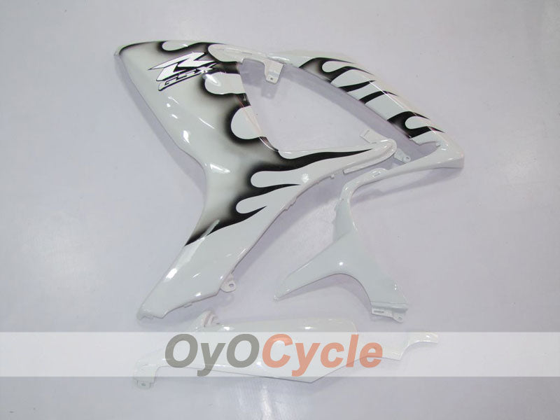 Kit de carenado por inyección para GSX R600 06-07 - Blanco, Negro - Llama #OYO87901495