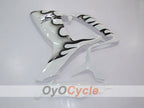 Kit de carenado por inyección para GSX R600 06-07 - Blanco, Negro - Llama #OYO87901495