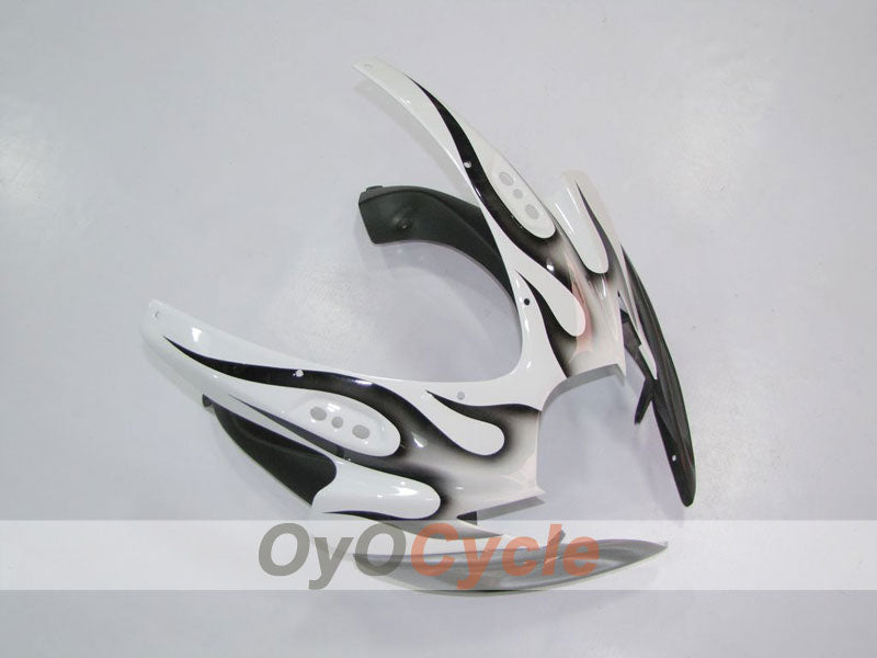 Kit de carenado por inyección para GSX R600 06-07 - Blanco, Negro - Llama #OYO87901495