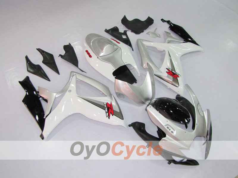 Kit de carenado por inyección para GSX R600 06-07 - Blanco, Negro - Estilo de fábrica #OYO87901548 Imagen secundaria del producto
