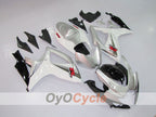 Kit de carenado por inyección para GSX R600 06-07 - Blanco, Negro - Estilo de fábrica #OYO87901548