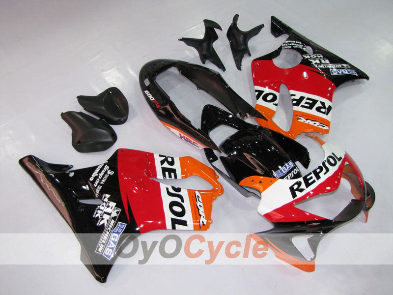 Kit de carenado por inyección para CBR600F4 99-00 - Rojo, Negro - MICHELIN, Repsol #OYO87900142