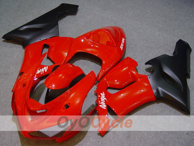 Kit de carenado por inyección para NINJA ZX-6R 05-06 - Rojo, Negro - Estilo de fábrica #OYO87901857 Imagen principal del producto