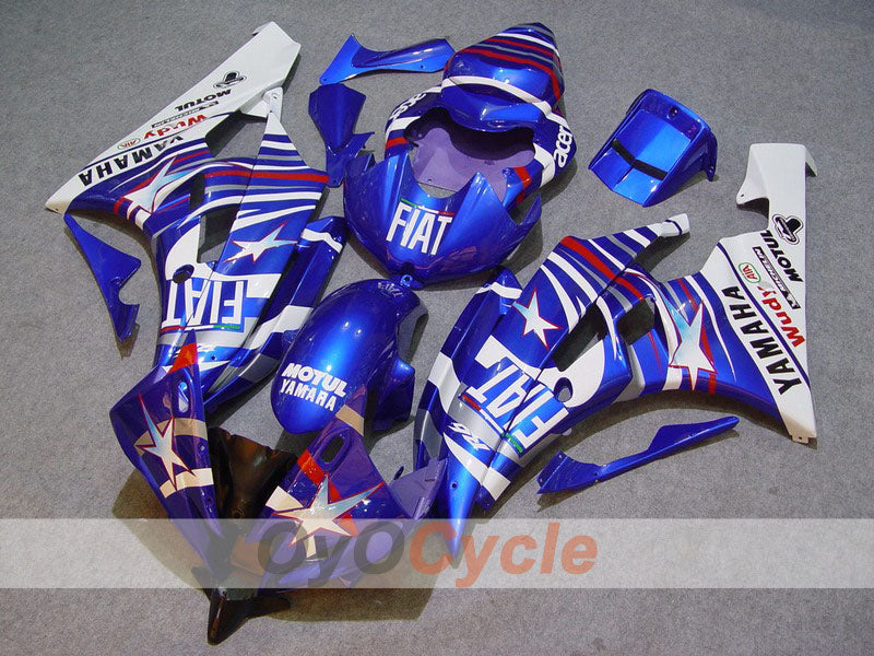 Kit de carenado por inyección para YZF-R6 06-07 - Azul, Blanco - FIAT, MOTUL #OYO87900933 Imagen principal del producto