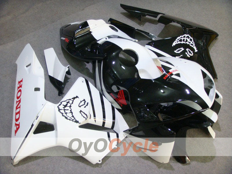 Kit de carenado de inyección para CBR600RR 05-06 - Blanco, Negro - Calavera #OYO87900350 Imagen principal del producto