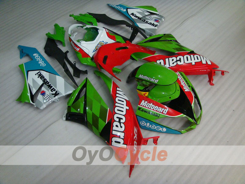Kit de carenado por inyección para NINJA ZX-6R 09-12 - Rojo, Verde - Motocard #OYO87901989 Imagen principal del producto