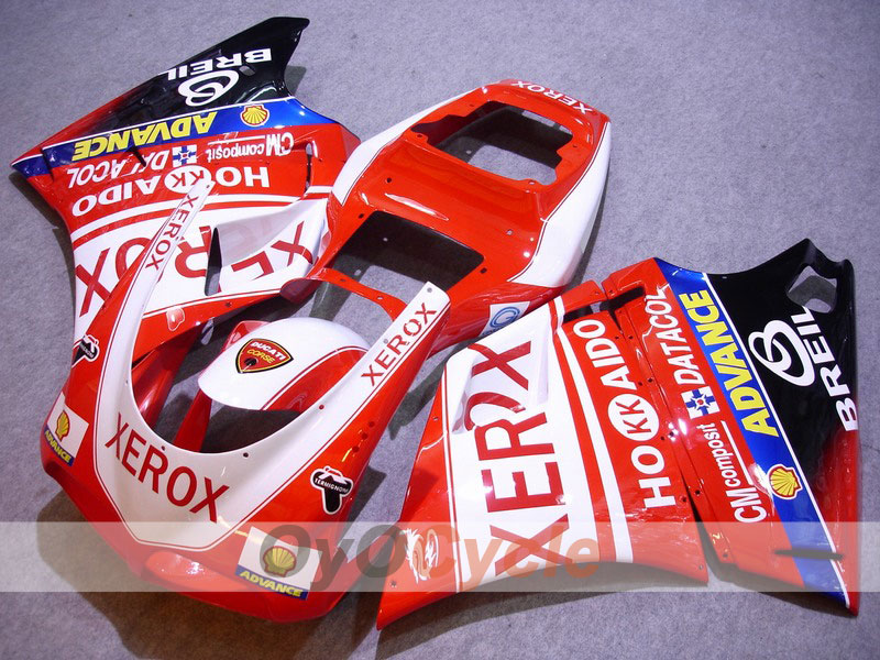 Carenado de inyección para Ducati 996 del 99 al 02 - Rojo, Blanco - Xerox #OYO87902240 Imagen principal del producto