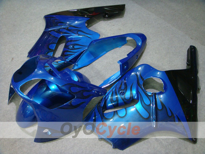 Kit de carenado por inyección para NINJA ZX-12R 00-01 - Azul, Negro - Llama #OYO87903068 Imagen principal del producto