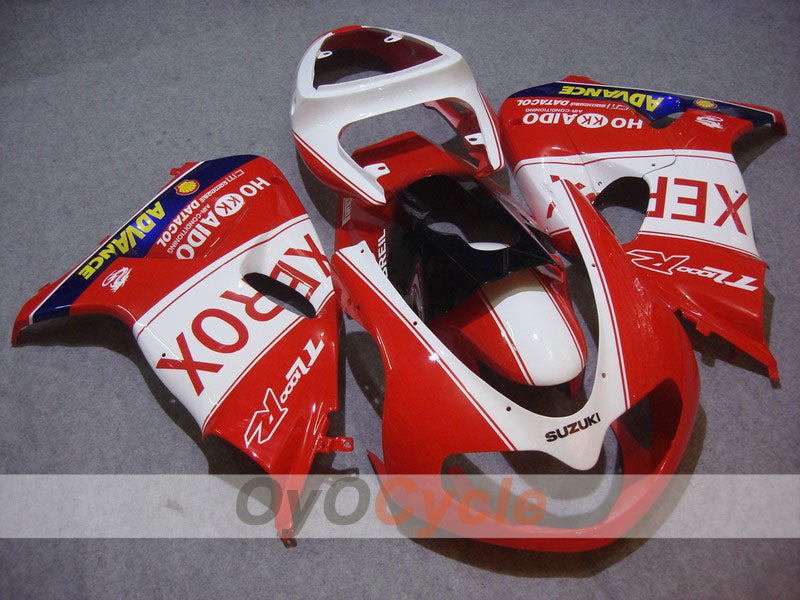 Kit de carenado inyectado para TL1000R 98-03 - Rojo, Blanco - Xerox #OYO87903291
