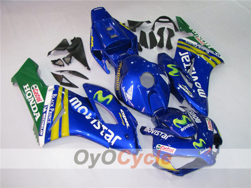 Carenado por inyección para CBR1000RR 04-05 - Amarillo, Azul - Movistar #OYO87900510