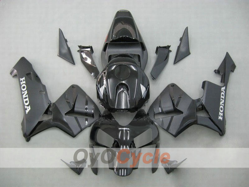 Kit de carenado por inyección para CBR600RR 03-04 - Negro - Estilo de fábrica #OYO87902608