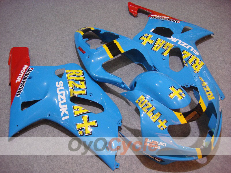 Kit de carenado por inyección para GSX R750 00-03 - Rojo, Azul - Rizla+ #OYO87901144 Imagen principal del producto