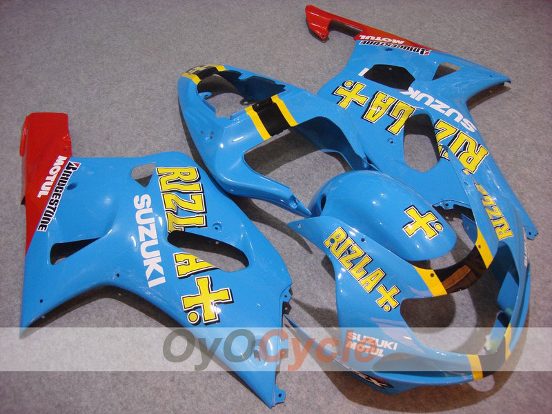 Kit de carenado por inyección para GSX R600 01-03 - Rojo, Azul - Rizla+ #OYO87901152 Imagen principal del producto