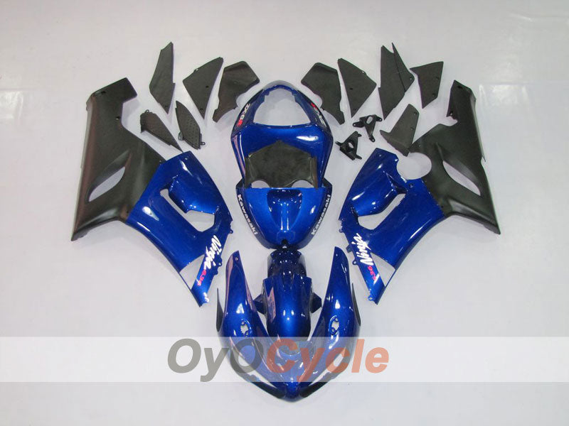 Carenado de inyección para NINJA ZX-6R 05-06 - Azul, Negro - Estilo de fábrica #OYO87901844