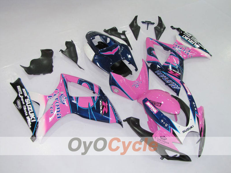 Kit de carenado por inyección para GSX R750 06-07 - Azul, Rosa - Corona #OYO87901263 Imagen principal del producto