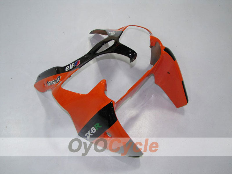 Kit de carenado de inyección para NINJA ZX-6R 00-02 - Naranja, Negro - Monster #OYO87901715