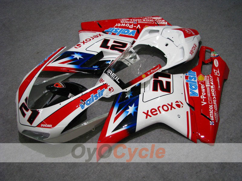 Kit de carenado de inyección para Ducati 848 08-13 - Rojo, Blanco - Xerox #OYO87902263 Imagen principal del producto