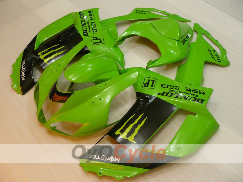 Carenado de inyección para NINJA ZX-6R 07-08 - Verde, Negro - Monster #OYO87901967 Imagen principal del producto