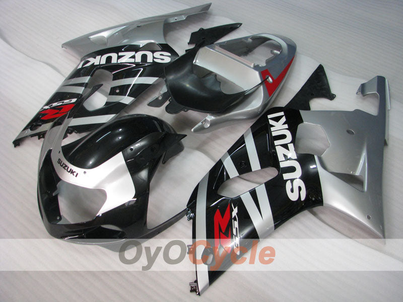 Kit de carenado por inyección para GSX R750 00-03 - Negro, Gris - Estilo de fábrica #OYO879011129