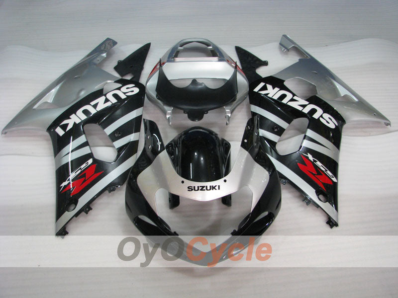 Kit de carenado por inyección para GSX R600 01-03 - Negro, Plata - Estilo de fábrica #OYO87901139 Imagen secundaria del producto