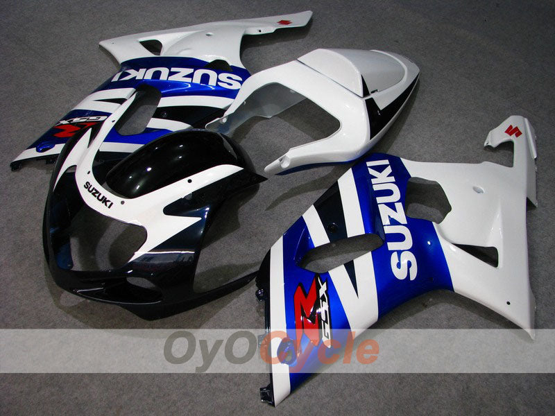 Kit de carenado por inyección para GSX R600 01-03 - Azul, Blanco - Estilo de fábrica #OYO87901147 Imagen principal del producto