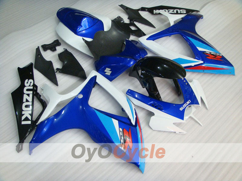 Kit de carenado por inyección para GSX R600 06-07 - Azul, Blanco - Estilo de fábrica #OYO87901576 Imagen principal del producto